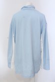 画像4: NieR Clothing / BICOLORハイネックジャージ【BLUE】  サックス×ホワイト O-25-05-17-011-PU-TO-IG-ZT211 (4)