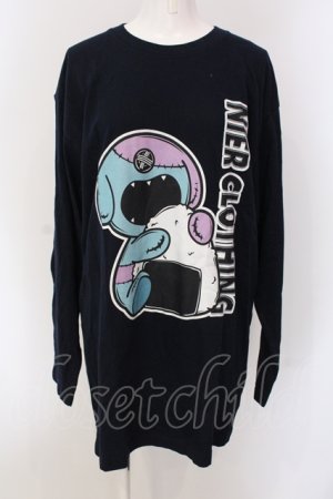画像: NieR Clothing / おにぎりONE君NAVY SWEATSHIRT スウェット XL ネイビー O-25-05-17-013-PU-TO-IG-OS
