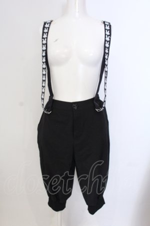 画像: NieR Clothing / 4POCKET RABBIT SUSPENDER PANTSパンツ  ブラック O-25-05-17-002-PU-PA-IG-OS
