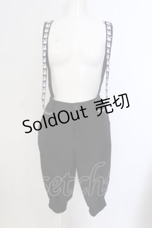 画像: NieR Clothing / 4POCKET RABBIT SUSPENDER PANTSパンツ  ブラック O-25-05-17-002-PU-PA-IG-ZT198