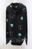 画像3: NieR Clothing / 総柄PULLOVER PARKA【シエル】パーカー  ブラック O-25-05-17-015-PU-TO-IG-OS (3)