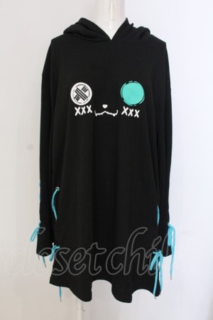 画像: NieR Clothing / シエルなりきりBRAID×WIDE SLEEVE PARKA【猫耳付き】 パーカー  ブラック×グリーン O-25-05-17-016-PU-TO-IG-OS