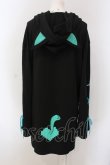 画像3: NieR Clothing / シエルなりきりBRAID×WIDE SLEEVE PARKA【猫耳付き】 パーカー  ブラック×グリーン O-25-05-17-016-PU-TO-IG-OS (3)