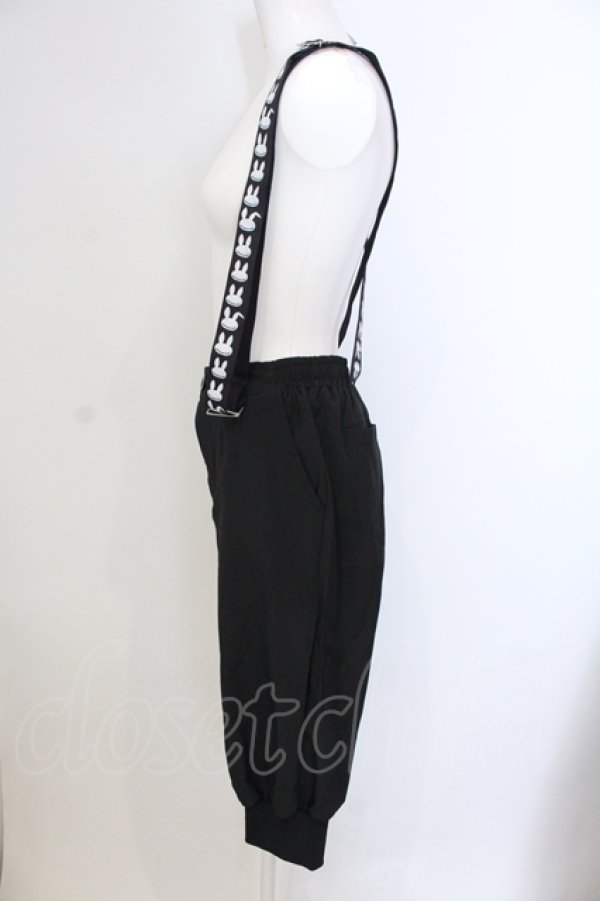 画像2: NieR Clothing / 4POCKET RABBIT SUSPENDER PANTSパンツ  ブラック O-25-05-17-002-PU-PA-IG-OS (2)
