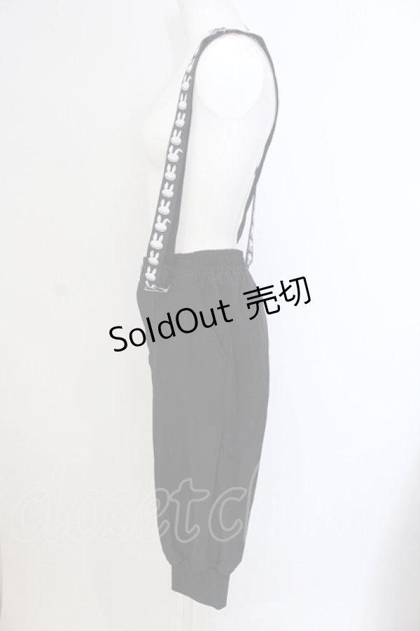 画像2: NieR Clothing / 4POCKET RABBIT SUSPENDER PANTSパンツ  ブラック O-25-05-17-002-PU-PA-IG-ZT198 (2)