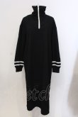 画像1: NieR Clothing / LOGO ZIPPER UNISEX LONGワンピース【ポケット付き】  ブラック O-25-05-17-020-PU-OP-IG-OS (1)