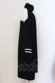 画像2: NieR Clothing / LOGO ZIPPER UNISEX LONGワンピース【ポケット付き】  ブラック O-25-05-17-020-PU-OP-IG-OS (2)