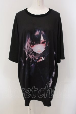 画像: NieR Clothing / HALF SLEEVE BIG CUTSEW【MODEST】 Tシャツ  ブラック O-25-05-17-022-PU-TO-IG-OS