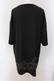 画像2: NieR Clothing / HALF SLEEVE BIG CUTSEW【MODEST】 Tシャツ  ブラック O-25-05-17-022-PU-TO-IG-ZT210 (2)