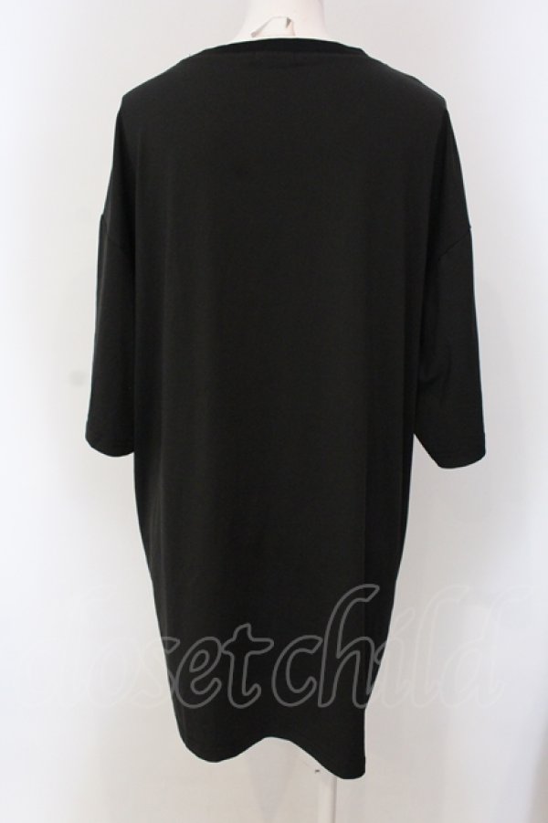 画像2: NieR Clothing / HALF SLEEVE BIG CUTSEW【MODEST】 Tシャツ  ブラック O-25-05-17-022-PU-TO-IG-ZT210 (2)