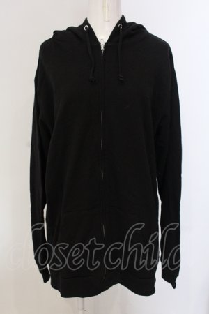 画像: NieR Clothing / ラメプリントパーカー  ブラック×レッド O-25-05-17-024-PU-TO-IG-OS