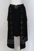 画像1: NieR Clothing / Dカン&ハトメ付きASYMMETRY SKIRT  ブラック O-25-05-17-028-PU-SK-IG-OS (1)