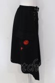 画像2: NieR Clothing / Dカン&ハトメ付きASYMMETRY SKIRT  ブラック O-25-05-17-028-PU-SK-IG-OS (2)