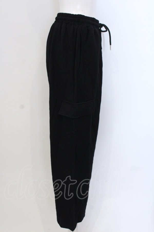 画像2: NieR Clothing / 4POCKET SWEAT CARGO PANTS パンツ  ブラック O-25-05-17-003-PU-PA-IG-OS (2)