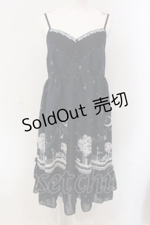 画像: axes femme / ムーンキャットキャミワンピース M ネイビー O-25-05-17-034-AX-OP-OW-OS