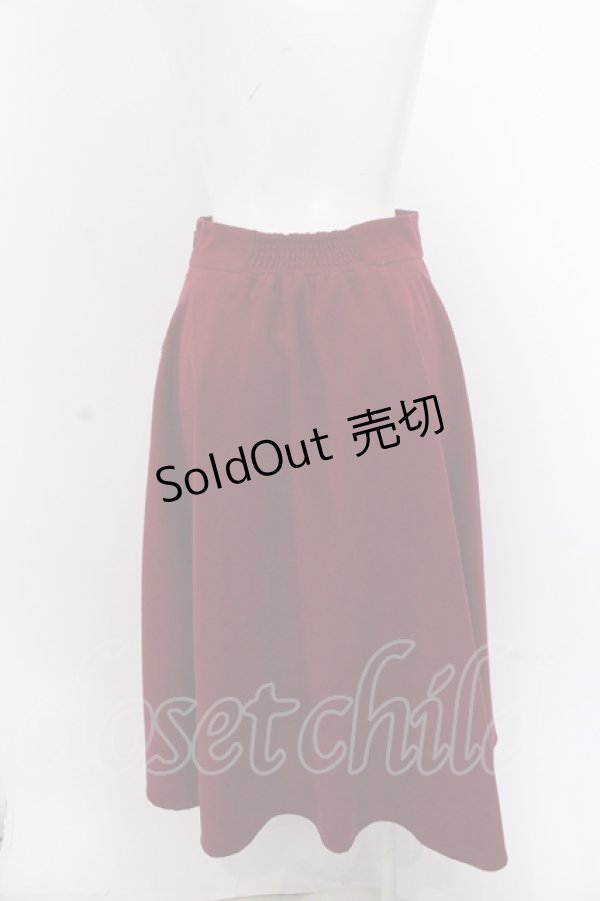 画像3: FA（Fi.n.t） / シーリングスタンプ釦フラップポケットフレアースカート  アカ O-25-05-18-041-LO-SK-IG-ZT227 (3)