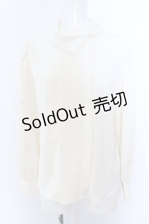 画像: an another angelus / レターカラーピンタックブラウス  アイボリー O-25-05-18-044-CA-BL-IG-OS