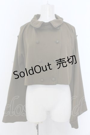 画像: Amavel / Gothic Punk Nostalgic スリットスリーブジャケット F カーキグリーン O-25-05-18-050-CA-JA-OW-OS