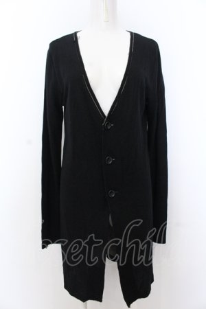 画像: BPN FOR MEN / カットオフカーディガン M ブラック O-25-05-18-051-GO-TO-OW-OS