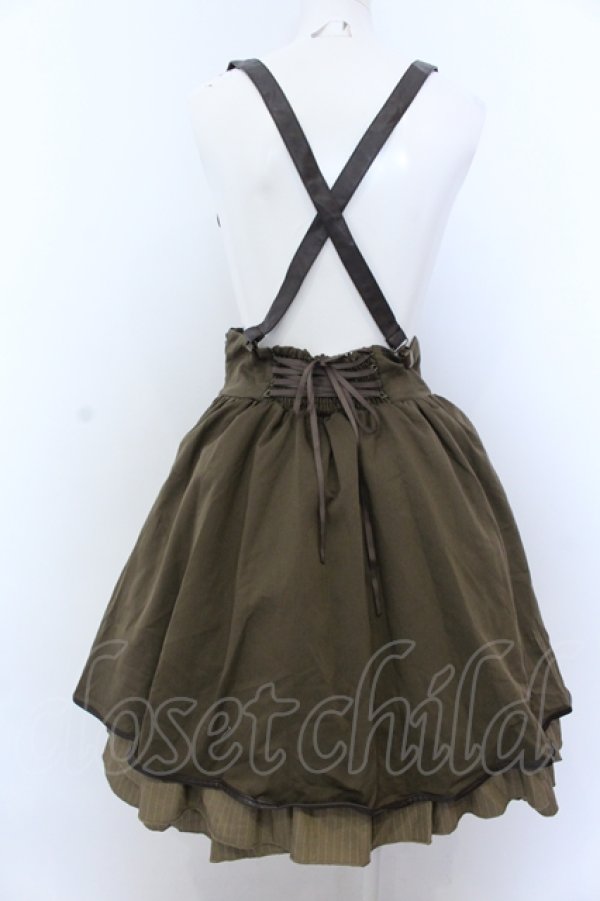 画像3: Amavel / Steampunk Gearレイヤードスカート F カーキグリーン O-25-05-18-052-CA-SK-OW-OS (3)