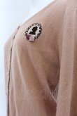 画像2: axes femme / フレーム刺繍入りカーディガン M サーモン O-25-05-18-061-AX-TO-OW-OS (2)