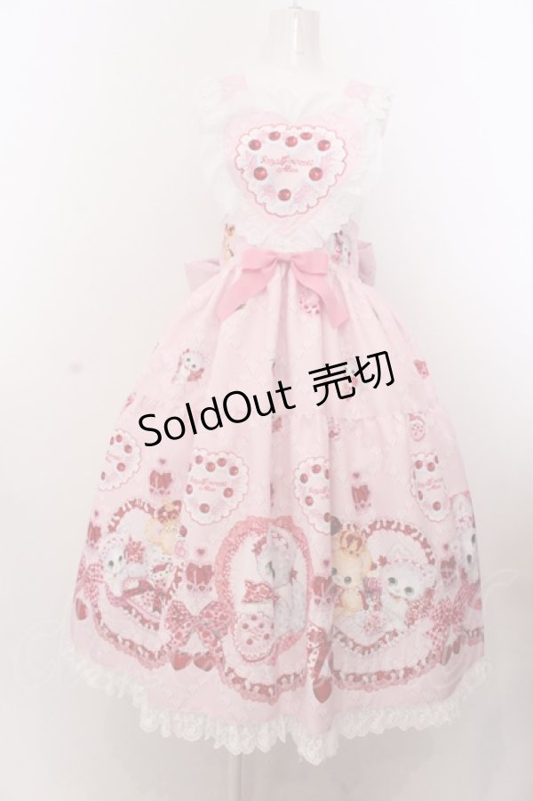 画像1: Royal Princess Alice / ショコラ キャットジャンパースカート  ピンク O-25-05-18-008-LO-OP-OW-OS (1)