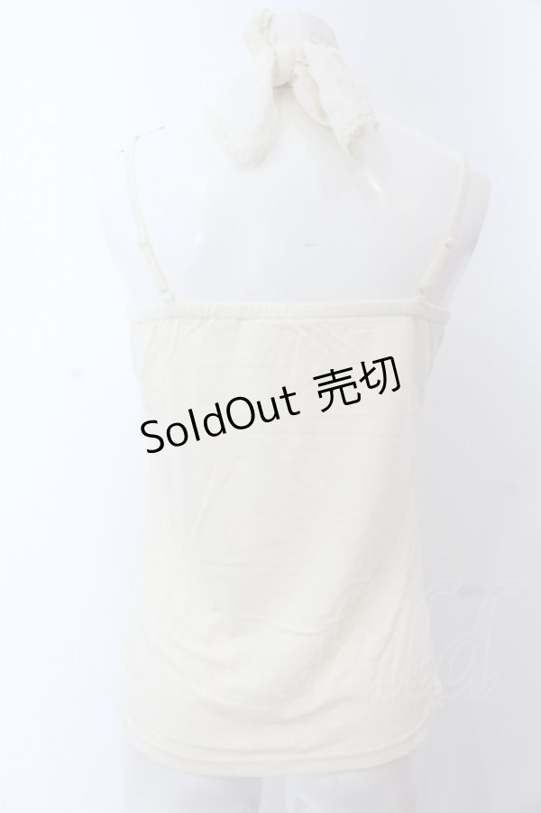 画像2: axes femme / ラメドットホルターキャミソール M キナリ O-25-05-18-071-AX-TO-OW-OS (2)