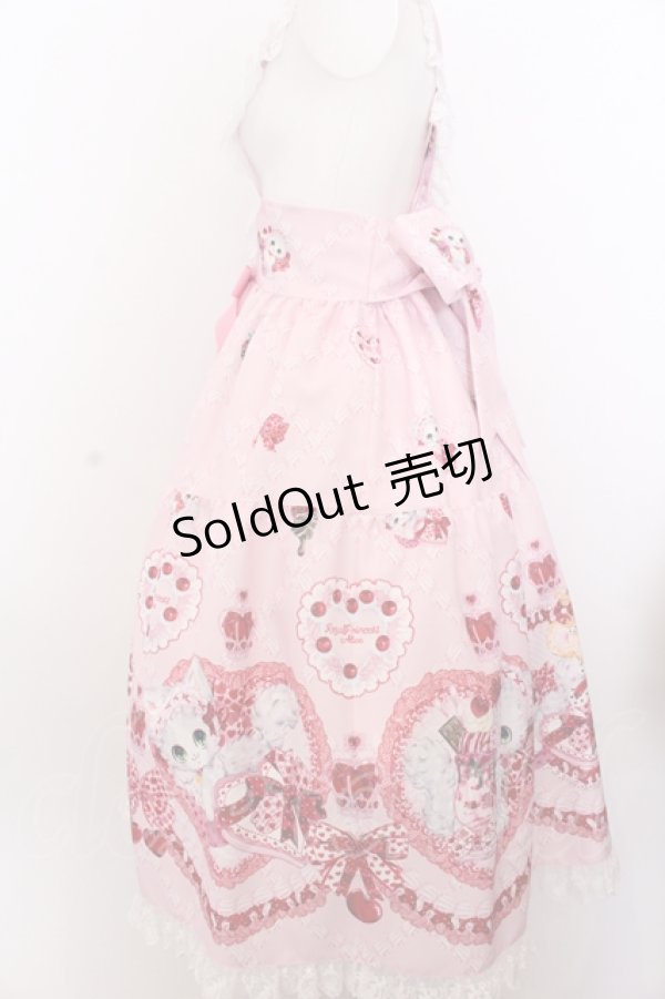 画像3: Royal Princess Alice / ショコラ キャットジャンパースカート  ピンク O-25-05-18-008-LO-OP-OW-OS (3)