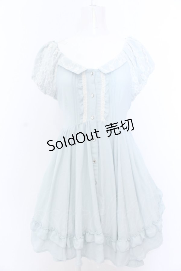 画像1: axes femme / 2wayフェミニンブラウス M ミントグリーン O-25-05-18-079-AX-BL-OW-OS (1)
