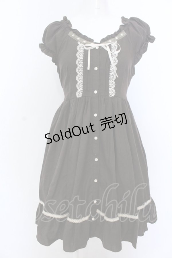 画像1: axes femme / 2wayフリル編み上げチュニックワンピース M ブラウン O-25-05-18-087-AX-TO-OW-OS (1)