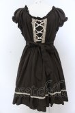 画像3: axes femme / 2wayフリル編み上げチュニックワンピース M ブラウン O-25-05-18-087-AX-TO-OW-OS (3)
