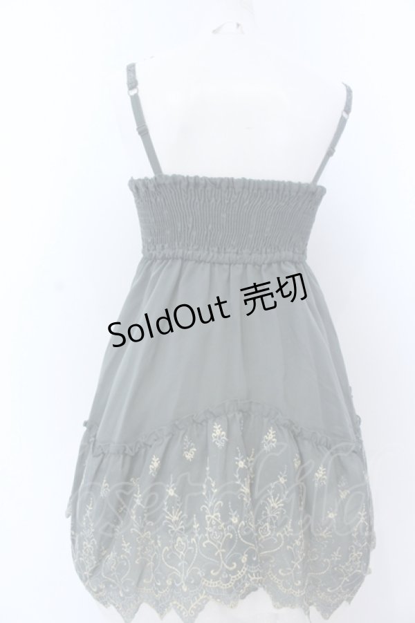 画像3: axes femme / 裾刺繍キャミチュニック M グリーン O-25-05-18-090-AX-TO-OW-OS (3)