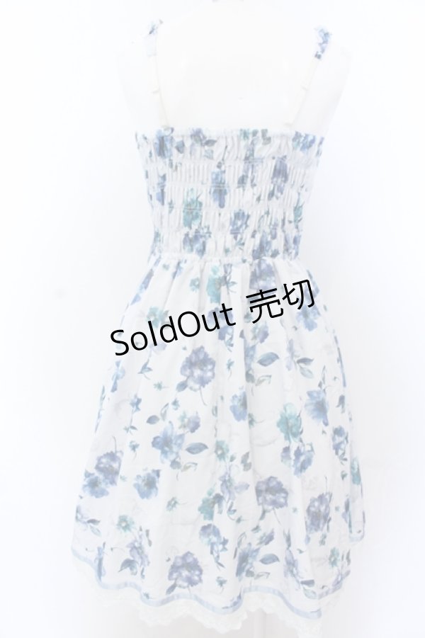 画像3: axes femme / 花柄ワンピース M サックス O-25-05-18-091-AX-OP-OW-OS (3)