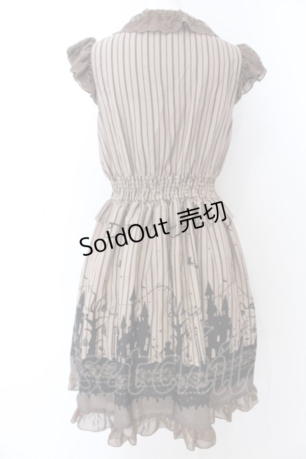 画像3: axes femme POETIQUE / ハロウィンメルヘン柄ワンピース M ブラウン O-25-05-18-095-AX-OP-OW-OS (3)