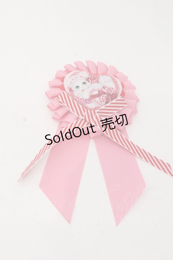 画像1: Royal Princess Alice / ショコラ キャット・飴ノ森ふみかコラボ　ロゼット  ピンク O-25-05-18-103-LO-AC-OW-OS (1)