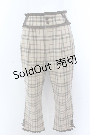 画像: axes femme / 椿加工レースアップパンツ M キャメル O-25-05-18-002-AX-PA-OW-OS