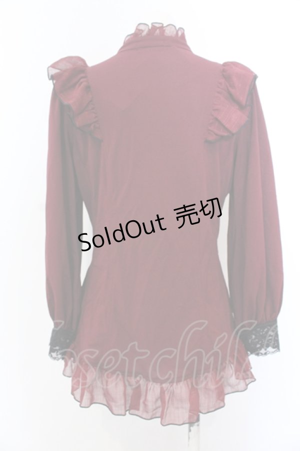 画像3: Qutie Frash / フリルブラウス  レッド O-25-05-18-023-QU-BL-IG-ZI (3)