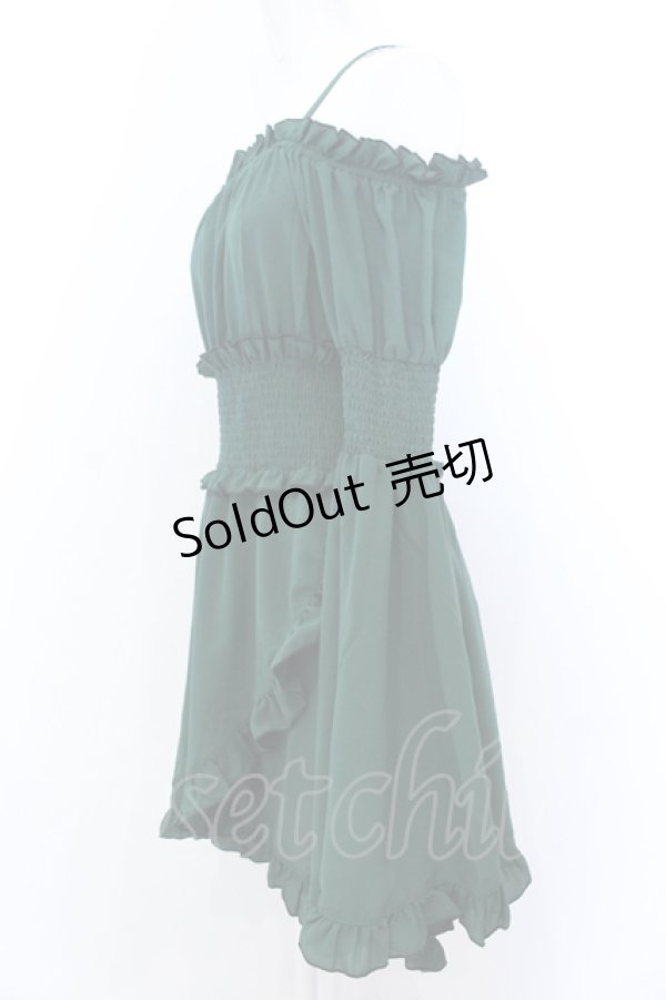 画像2: Qutie Frash / オフショルチュニック  グリーン O-25-05-18-024-QU-TO-IG-OS (2)