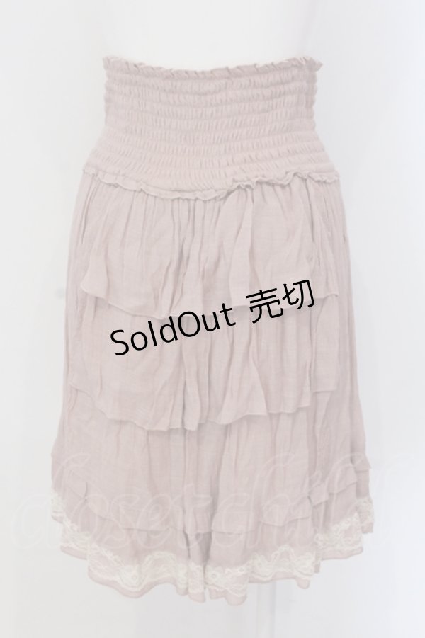 画像2: axes femme / ティアードフリルスカート M ピンク O-25-05-19-041-AX-SK-OW-OS (2)