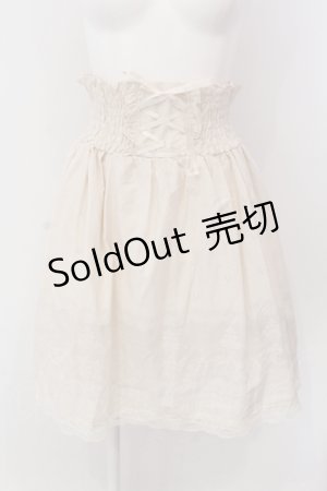 画像: axes femme / 透かし柄スカート M キナリ O-25-05-19-056-AX-SK-OW-OS