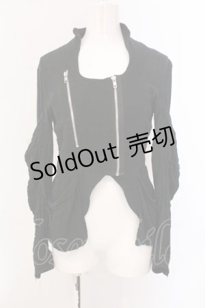 画像: STIGMATA / ガーゼジップジャケット F ブラック O-25-05-19-070-GO-JA-IG-OS