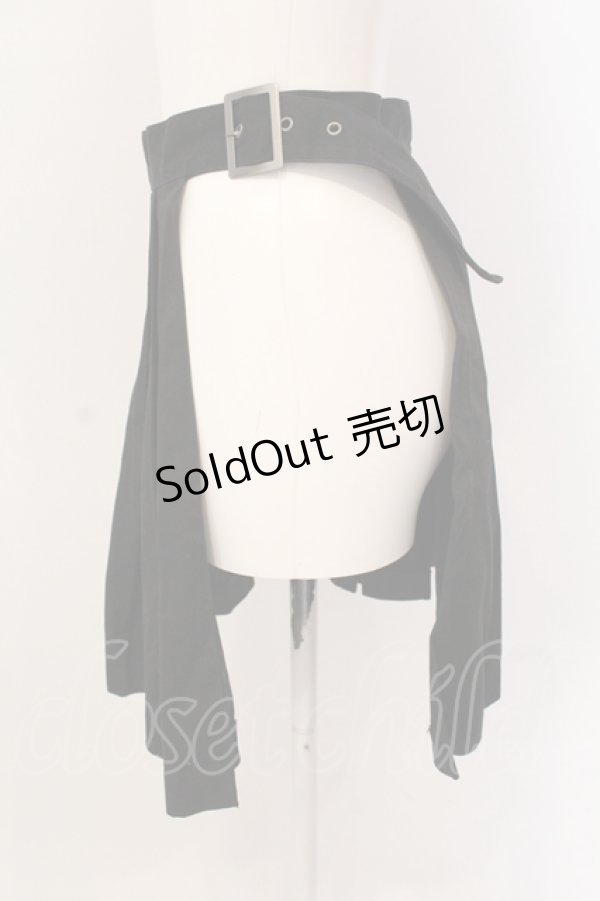画像2: PEACE NOW / プリーツラップパーツ M ブラック O-25-05-19-071-PU-SK-IG-OS (2)