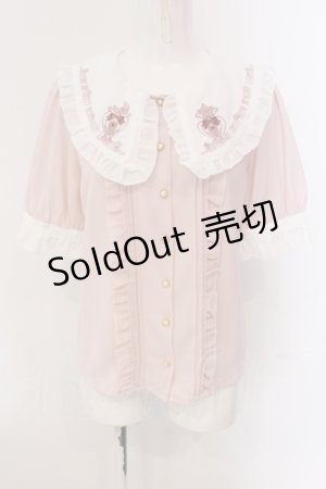 画像: Amavel / Magical Cosmic Cosmetic 半袖ブラウス  ピンク O-25-05-19-072-CA-BL-IG-OS