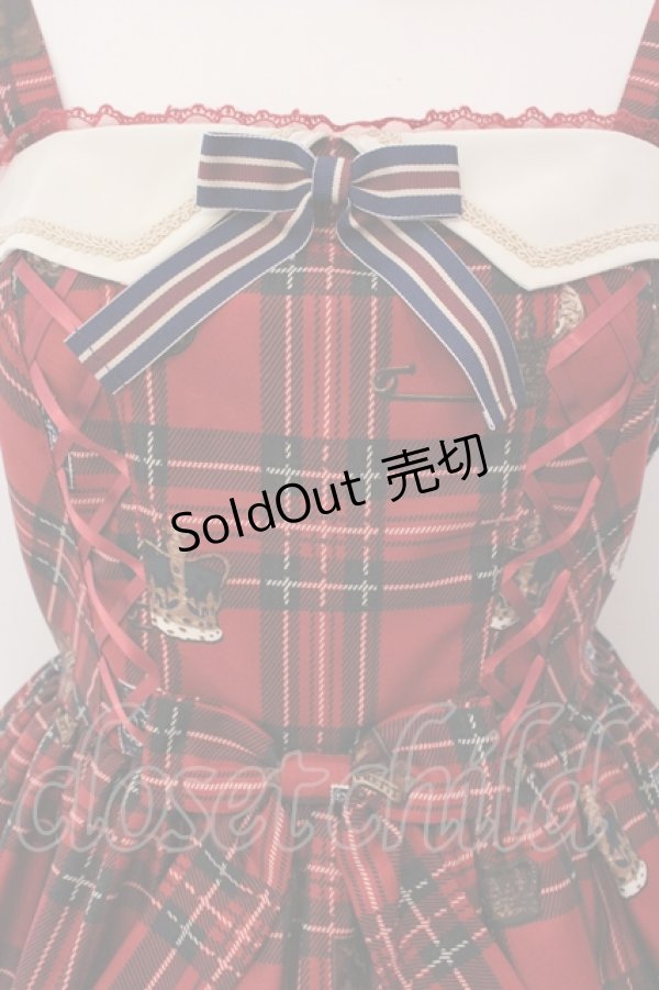 画像3: Angelic Pretty / British Bearジャンパースカートセット  アカ O-25-05-19-073-AP-OP-IG-OS (3)