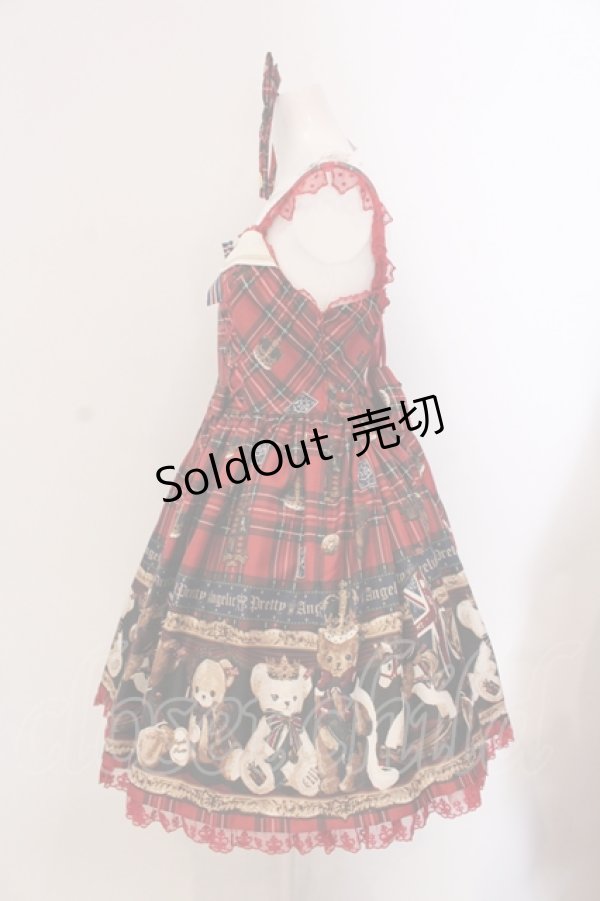画像5: Angelic Pretty / British Bearジャンパースカートセット  アカ O-25-05-19-073-AP-OP-IG-OS (5)
