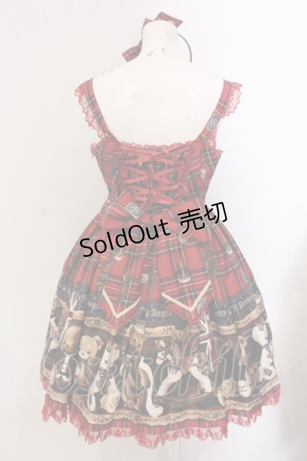 画像6: Angelic Pretty / British Bearジャンパースカートセット  アカ O-25-05-19-073-AP-OP-IG-OS (6)
