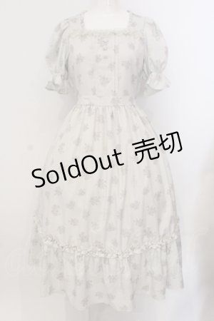 画像: m petit by misako / NINA'S 花柄スクエアネックワンピース S アイボリー O-25-05-19-076-LO-OP-IG-OS