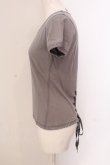画像2: Jean Paul GAULTIER FEMME / バックレースアップTシャツ 40 グレー O-25-05-19-089-LO-TO-IG-OS (2)