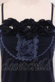 画像2: axes femme / モチーフフラワーホルターキャミソール M ネイビー O-25-05-19-012-AX-TO-OW-OS (2)