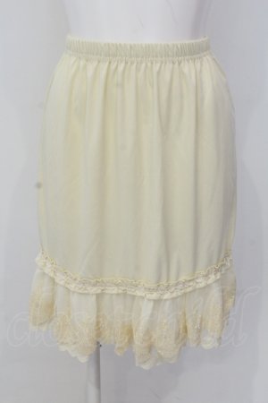 画像: axes femme / 2段チュールレースペチコート M キナリ O-25-05-19-018-AX-SK-OW-OS